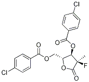 (2R)-2-Deoxy-2-fluoro-2-Methyl-D-erythro-pentonic acid-g-lactone 3,5-bis(4-chlorobenzoate)