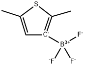 (T-4)-(2,5-二甲基-3-噻吩基)三氟硼酸酯(1-) 结构式