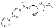 129468-50-4 METHYL-2-DEOXY-5-O-(4-PHENYLBENZOYL)-ALPHA-D-THREO-PENTOFURANOSIDE