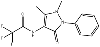 N-(2,3-DiMethyl-5-oxo-1-phenyl-2,5-dihydro-1H-pyrazol-4-yl)-2,2,2-trifluoroacetaMide Structure