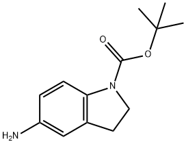 N-BOC-5-アミノインドリン 化学構造式