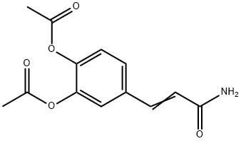 3,4-Diacetoxycinnamamide Struktur