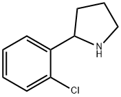 2-(2-クロロフェニル)ピロリジン 化学構造式