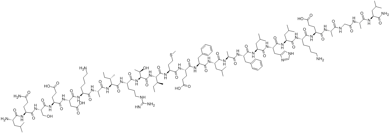 GALANIN MESSAGE ASSOCIATED PEPTIDE (16-41) AMIDE, 129541-35-1, 结构式