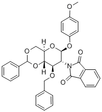 129575-88-8 4-甲氧苯基-3-O-苄基-4,6-O-苯亚甲基-2-脱氧-2-苯二甲酰亚氨基-Β-D-吡喃葡萄糖苷
