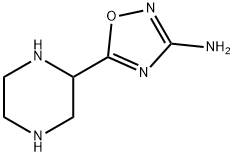 1,2,4-Oxadiazol-3-amine,5-(2-piperazinyl)-(9CI) Struktur