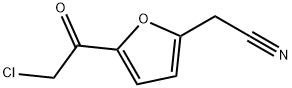 2-Furanacetonitrile, 5-(chloroacetyl)- (9CI) 化学構造式