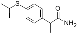 alpha-Methyl-4-((1-methylethyl)thio)benzeneacetamide Struktur