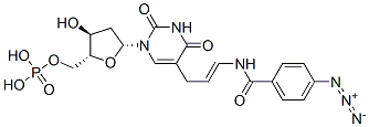 5-(N-(4-azidobenzoyl)-3-aminoallyl)deoxyuridine 5'-monophosphate,129623-36-5,结构式