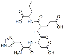 histidyl-aspartyl-glutamyl-leucine 结构式