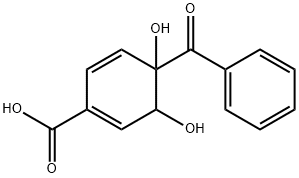 1,2-dihydro-1,2-dihydroxy-4-carboxybenzophenone 结构式