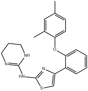 N-[4-[2-(2,4-dimethylphenoxy)phenyl]-1,3-thiazol-2-yl]-1,4,5,6-tetrahydropyrimidin-2-amine