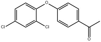 1-[4-(2,4-二氯苯氧基)苯基]-1-乙酮, 129644-21-9, 结构式