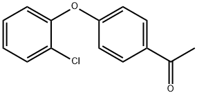 1-[4-(2-CHLORO-PHENOXY)-PHENYL]-ETHANONE 化学構造式