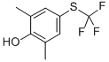 2,6-Dimethyl-4-(trifluoromethylthio)phenol 化学構造式