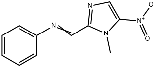 1-(1-methyl-5-nitro-imidazol-2-yl)-N-phenyl-methanimine 结构式