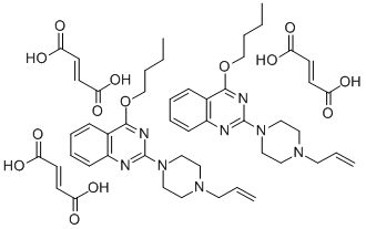 129663-99-6 2-(4-Allyl-1-piperazinyl)-4-butoxyquinazoline fumarate (2:3)