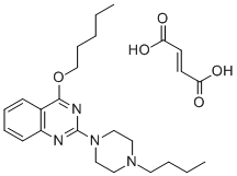 2-(4-Butyl-1-piperazinyl)-4-pentyloxyquinazoline fumarate Structure