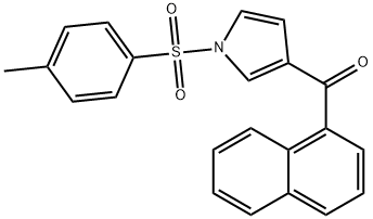 naphthalen-1-yl(1-tosyl-1H-pyrrol-3-yl)methanone 结构式