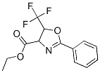 ETHYL 2-PHENYL-5-(TRIFLUOROMETHYL)-4,5-DIHYDROOXAZOLE-4-CARBOXYLATE 化学構造式