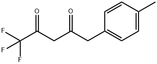 1,1,1-三氟-5-(4-甲基苯基)-2,4-戊二酮 结构式