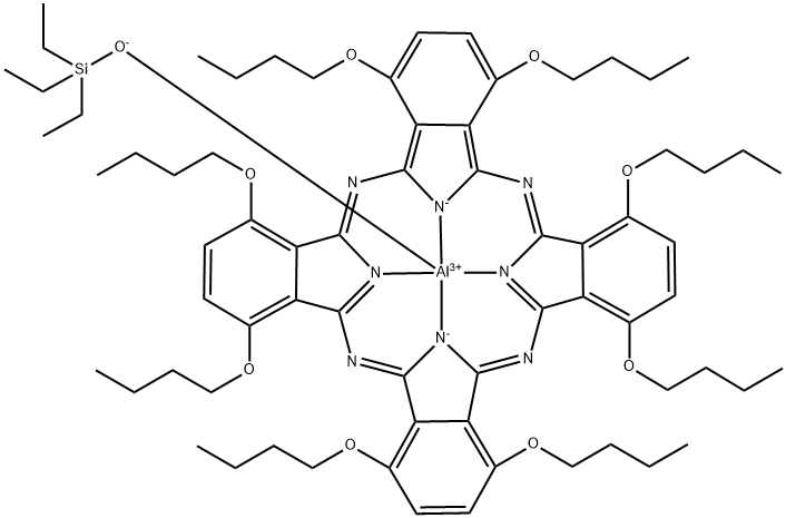 ALUMINUM 1 4 8 11 15 18 22 25-OCTABUTOX& 化学構造式