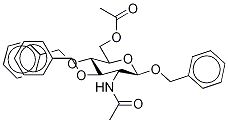 N-Acetyl-β-D-GlucosaMine 6-Acetate 1,3,4-Tribenzyl Ether Structure