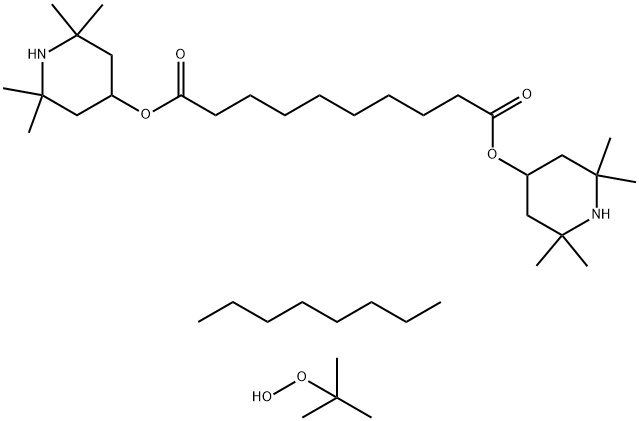 Bis-(1-octyloxy-2,2,6,6-tetramethyl-4-piperidinyl) sebacate Structure