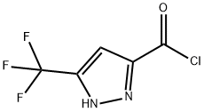 1H-Pyrazole-3-carbonyl chloride, 5-(trifluoromethyl)- (9CI) 结构式