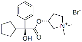 Pyrrolidinium, 3-[(cyclopentylhydroxyphenylacetyl)oxy]-1,1-dimethyl-, bromide, [S-(R*,S*)]- 结构式