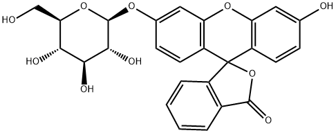 FLUORESCEIN MONO-BETA-D-GALACTOPYRANOSIDE 结构式