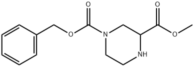 4-Cbz-piperazine-2-carboxylate methyl ester Struktur