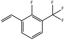 2-Fluoro-3-vinylbenzotrifluoride, 1-Ethenyl-2-fluoro-3-(trifluoromethyl)benzene Structure