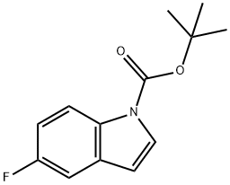 1-BOC-5-氟-1H-吲哚, 129822-47-5, 结构式
