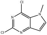 2,4-二氯-5-甲基-5H-吡咯并[3,2-D]嘧啶, 129872-81-7, 结构式