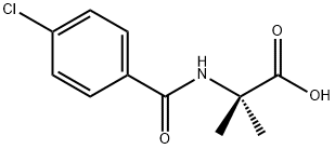 Alanine,  N-(4-chlorobenzoyl)-2-methyl- 化学構造式