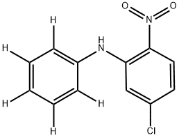 5-Chloro-2-nitrodiphenylaMine-d5 结构式