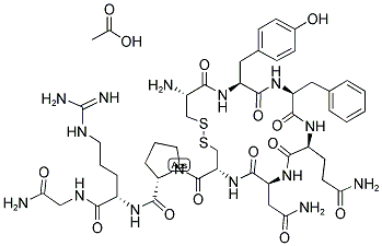 精氨酸加压素, 129979-57-3, 结构式