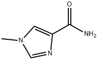 1-メチル-1H-イミダゾール-4-カルボキサミド 化学構造式