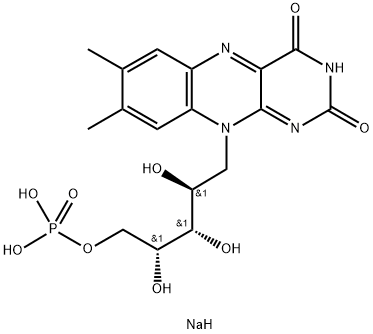 核黄素磷酸钠,130-40-5,结构式