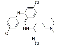 N4-(6-chloro-2-methoxyacridin-9-yl)-N1,N1-diethylpentane-1,4-diamine hydrochloride Structure