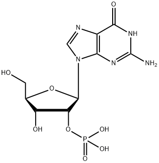 グアノシン2'-りん酸 化学構造式