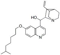 (8alpha,9R)-10,11-dihydro-6'-[(6-methylheptyl)oxy]cinchonan-9-ol,130-87-0,结构式