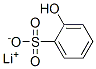 lithium hydroxybenzenesulphonate 化学構造式