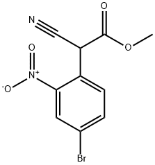 Methyl 2-(4-broMo-2-nitrophenyl)-2-cyanoacetate Structure