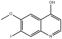 7-Iodo-6-Methoxy-4-quinolinol Struktur