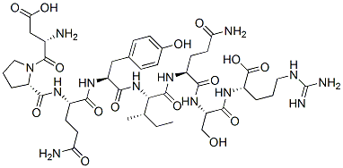 aspartyl-prolyl-glutaminyl-tyrosyl-isoleucyl-glutaminyl-seryl-arginine Structure