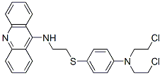 N-[2-[4-[bis(2-chloroethyl)amino]phenyl]sulfanylethyl]acridin-9-amine|