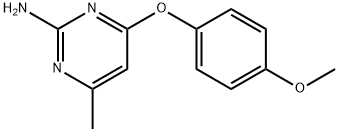 4-(4-Methoxyphenoxy)-6-methylpyrimidin-2-amine, 4-[(2-Amino-6-methylpyrimidin-4-yl)oxy]anisole,130035-55-1,结构式