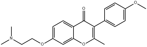 7-(2-Dimethylaminoethoxy)-4'-methoxy-2-methylisoflavone Structure